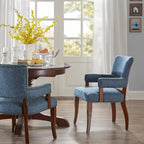 Arm Dining Chair 1 Piece, Silver Nailhead trim Dining Room Chairs