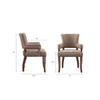 Arm Dining Chair 1 Piece, Silver Nailhead trim Dining Room Chairs