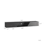 Floating TV Stand Wall Mounted with 16 Color LEDs,69 Modern TV Stand, Floating TV Cabinet Entertainment Center