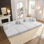 118.2 Oversized Upholstered Sectional Sofa, DIY Corduroy Sofa