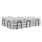 118.2 Oversized Upholstered Sectional Sofa, DIY Corduroy Sofa