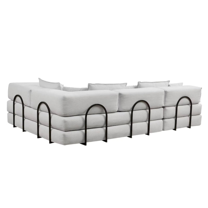 118.2 Oversized Upholstered Sectional Sofa, DIY Corduroy Sofa