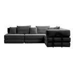 118.2 Oversized Upholstered Sectional Sofa, DIY Corduroy Sofa