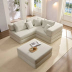 118.2 Oversized Upholstered Sectional Sofa, DIY Corduroy Sofa