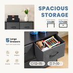 Tall Dresser Storage Tower with 5 Fabric Drawers