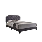 Queen Bed with Nailhead Trim Headboard