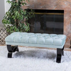 Tufted Velvet Ottoman Bench