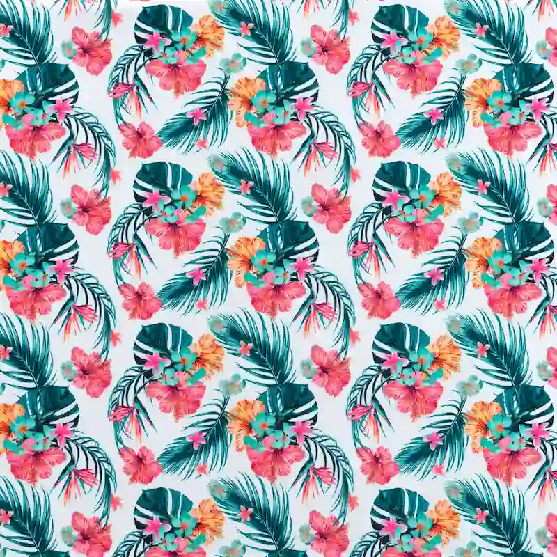 Dining Chair (Set of 2) Multicolor Print & Green - 54 x 84
