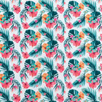 Dining Chair (Set of 2) Multicolor Print & Green - 54 x 84
