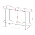 Urban Light Grey 49-inch Steel 1-Shelf Sofa Table
