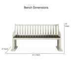 Farmhouse Pew Dining Bench
