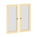 100% Solid Wood Modular Kitchen Pantry Double Door Kit - Set of 2