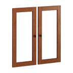 100% Solid Wood Modular Kitchen Pantry Double Door Kit - Set of 2