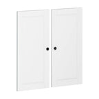 100% Solid Wood Modular Kitchen Pantry Double Door Kit - Set of 2
