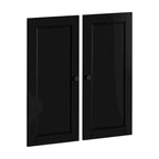 100% Solid Wood Modular Kitchen Pantry Double Door Kit - Set of 2