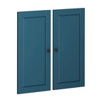 100% Solid Wood Modular Kitchen Pantry Double Door Kit - Set of 2