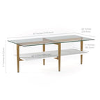 Otto Mid-Century Glam Coffee Table