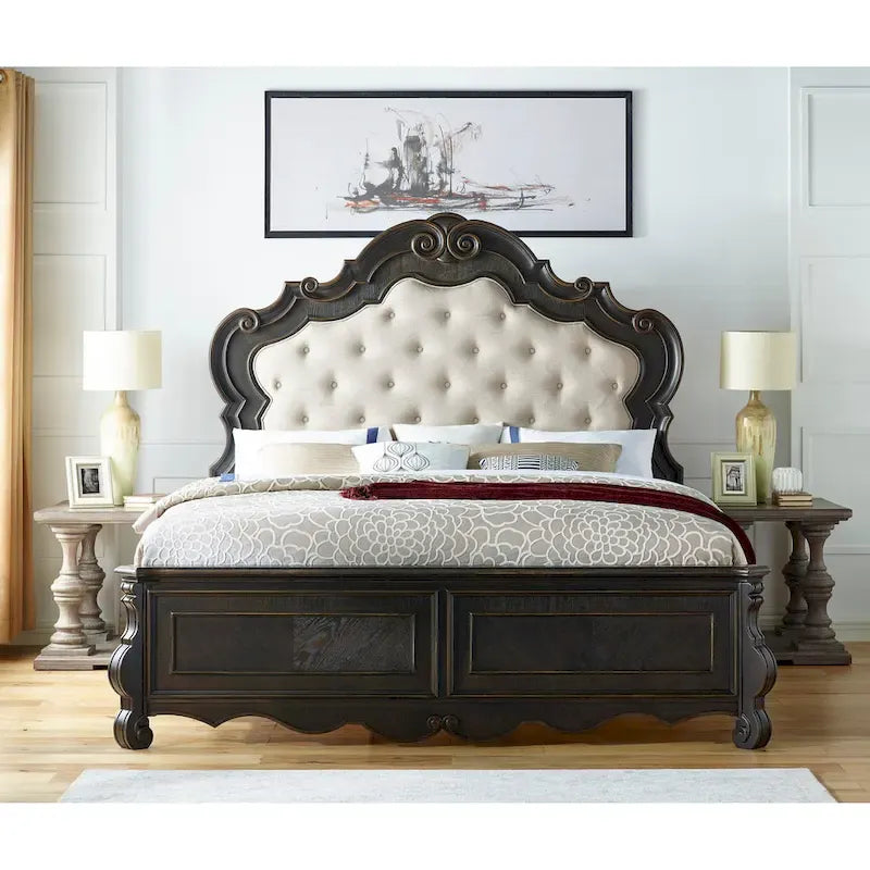 Rich Molasses Panel Bed