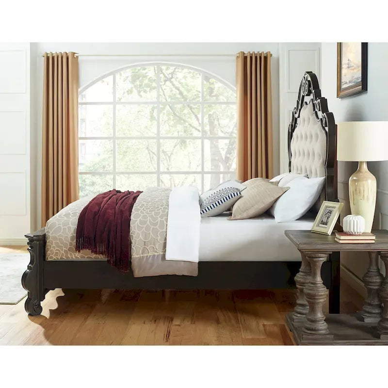 Rich Molasses Panel Bed