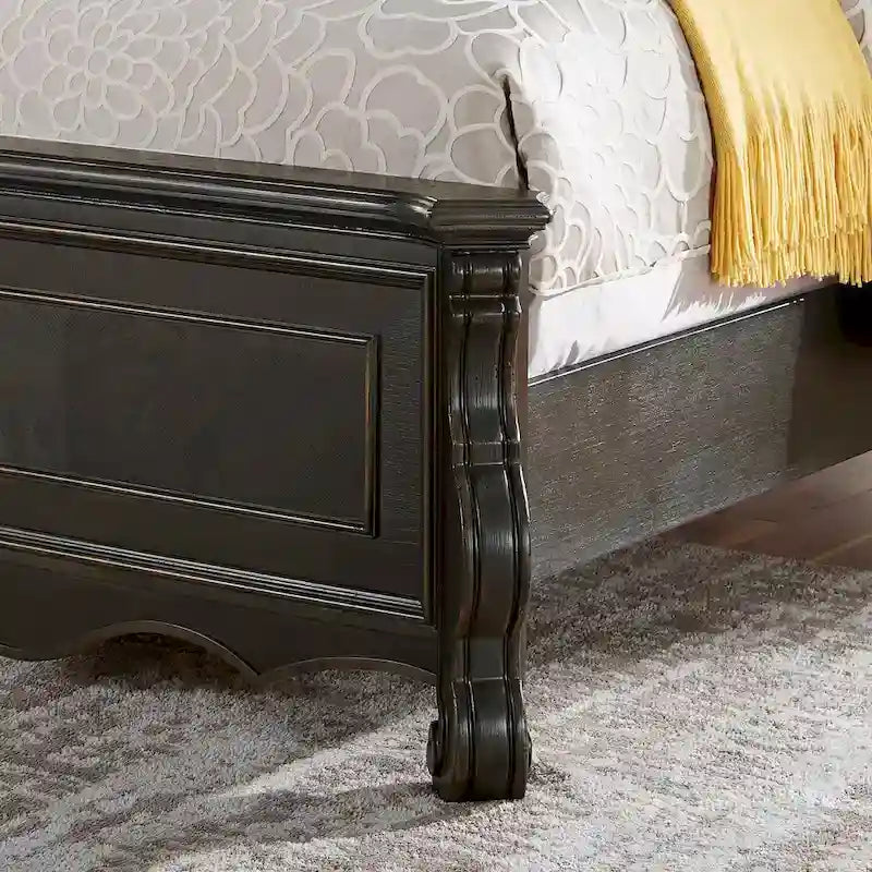 Rich Molasses Panel Bed