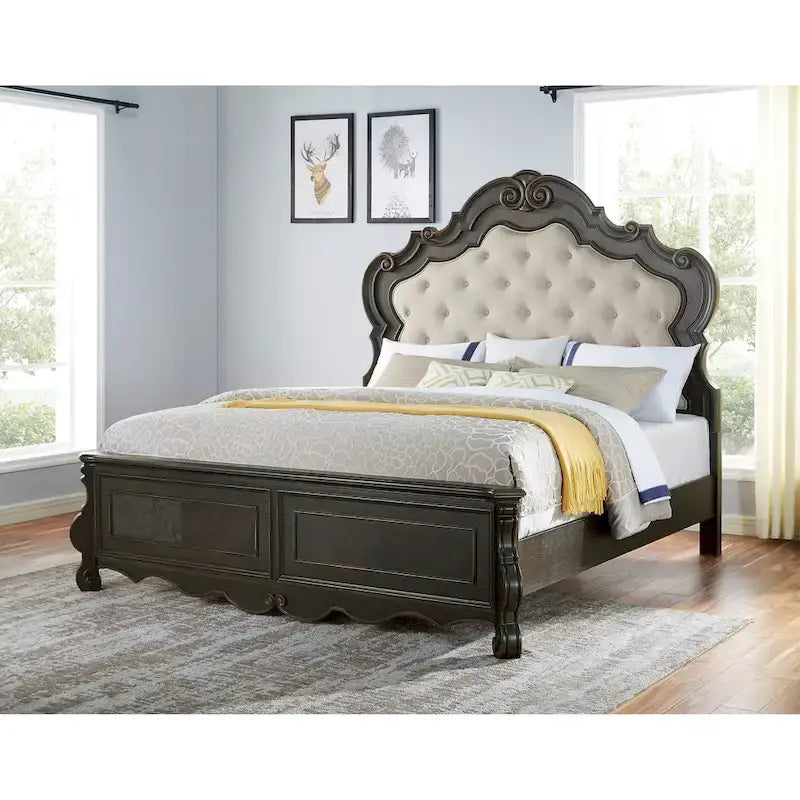 Rich Molasses Panel Bed