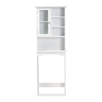Campbell White Finished Wood Over the Toilet Bathroom Storage Cabinet