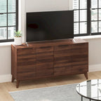 60 Buffet Cabinet with 4 Soft Close Doors and Adjustable Shelves