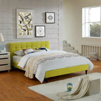 Lucille Upholstered Queen Platform Bed