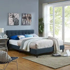 Lucille Upholstered Queen Platform Bed