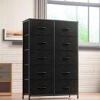 Storage Drawers Dresser with 10 Drawers and Sturdy Metal Frame