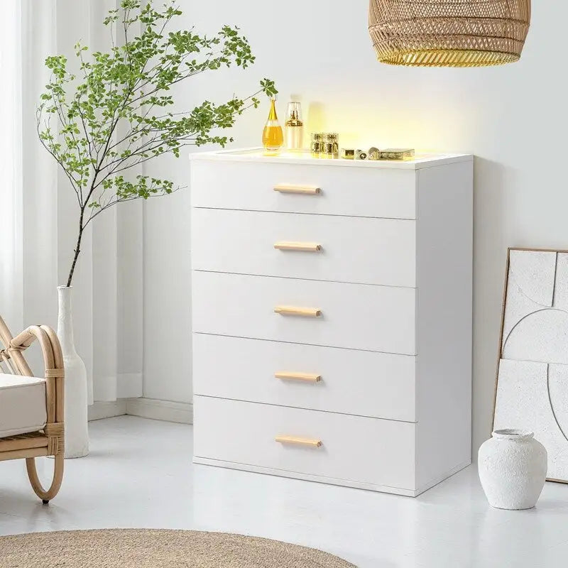 Five Drawers With LED