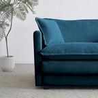 3-Piece Sofa Oversized Sofa Comfy Chenille Deep Seat Sofa Couch with 2 Loveseat and 3 Seater Sofa