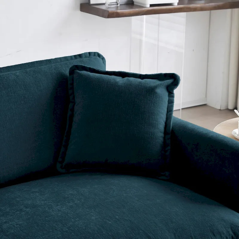 3-Piece Sofa Oversized Sofa Comfy Chenille Deep Seat Sofa Couch with 2 Loveseat and 3 Seater Sofa