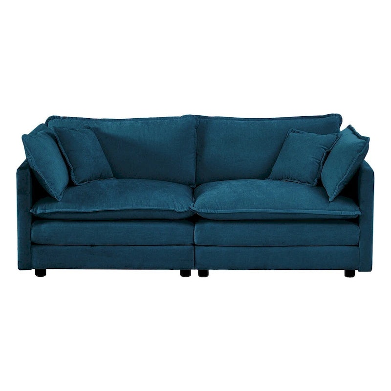 3-Piece Sofa Oversized Sofa Comfy Chenille Deep Seat Sofa Couch with 2 Loveseat and 3 Seater Sofa