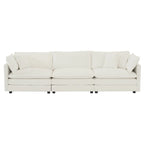 3-Piece Sofa Oversized Sofa Comfy Chenille Deep Seat Sofa Couch with 2 Loveseat and 3 Seater Sofa