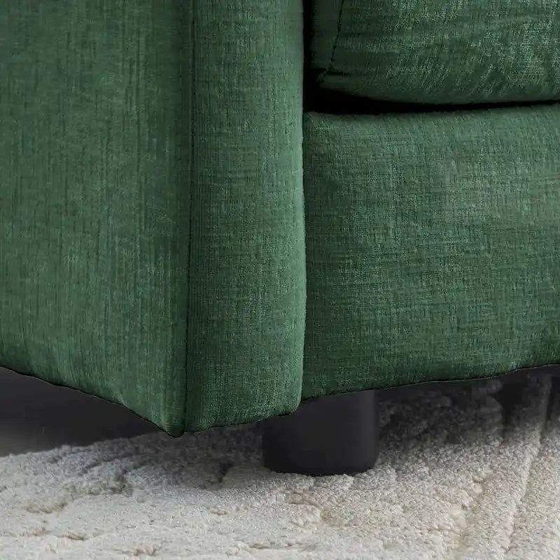 3-Piece Sofa Oversized Sofa Comfy Chenille Deep Seat Sofa Couch with 2 Loveseat and 3 Seater Sofa