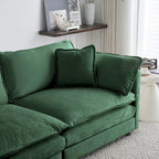 3-Piece Sofa Oversized Sofa Comfy Chenille Deep Seat Sofa Couch with 2 Loveseat and 3 Seater Sofa