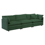 3-Piece Sofa Oversized Sofa Comfy Chenille Deep Seat Sofa Couch with 2 Loveseat and 3 Seater Sofa