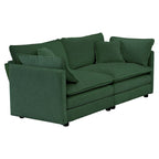 3-Piece Sofa Oversized Sofa Comfy Chenille Deep Seat Sofa Couch with 2 Loveseat and 3 Seater Sofa