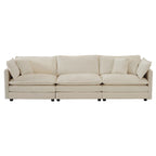 3-Piece Sofa Oversized Sofa Comfy Chenille Deep Seat Sofa Couch with 2 Loveseat and 3 Seater Sofa