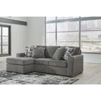  Gardiner Pewter Sofa Chaise - 101W x 63D x 40H