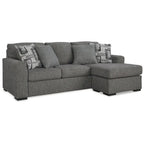 Pewter Sofa Chaise - 101W x 63D x 40H