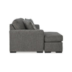 Pewter Sofa Chaise - 101W x 63D x 40H