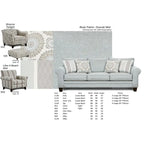 Twilight Grey Rayon Accent Chair