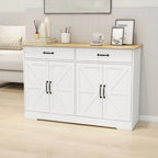 Farmhouse Buffet Cabinet: Rustic Charm with 2 Drawers, 4 Doors