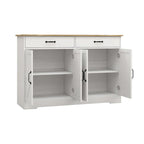 Farmhouse Buffet Cabinet: Rustic Charm with 2 Drawers, 4 Doors