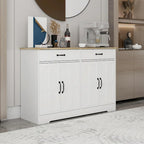 Farmhouse Buffet Cabinet: Rustic Charm with 2 Drawers, 4 Doors