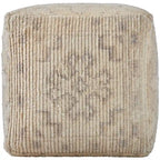Jasmyne Traditional Medallion Pouf