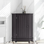 Bathroom Cabinet Triangle Corner Storage Cabinet with Shelf Modern Style - 17.5 L x 17.5 W x 31.4 H