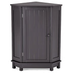 Bathroom Cabinet Triangle Corner Storage Cabinet with Shelf Modern Style - 17.5 L x 17.5 W x 31.4 H